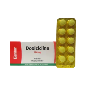 DOXICICLINA 100 MG 10 TABLETAS GF