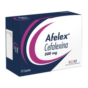 AFELEX 500 MG 10 CAPSULAS ICOM