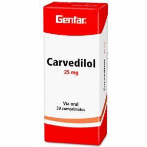 CARVEDILOL 25 MG 30 TABLETAS GF(P)35670