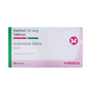 EUTIROX 25 MCG 50 TBS