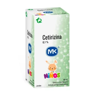 CETIRIZINA 0.1 JARABE+DOS 60 ML MK