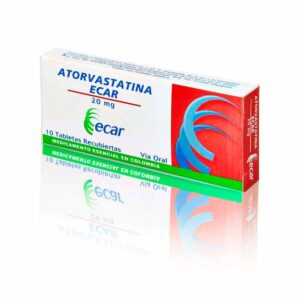 ATORVASTATINA 20 MG 10 TABLETAS EC