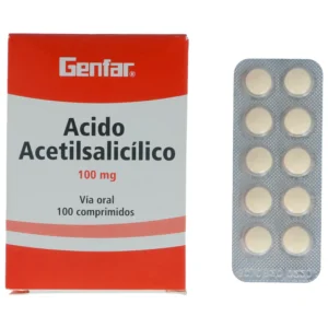 ACIDO ACETILSALICILICO 100 MG 100 TBS GF