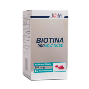BIOTINA ADVANCED 900 MG 60 CAP.BLAN ICOM