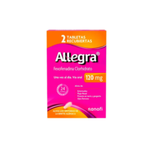 ALLEGRA 120 MG BLIST 2TBS PACK 5 CAJAS
