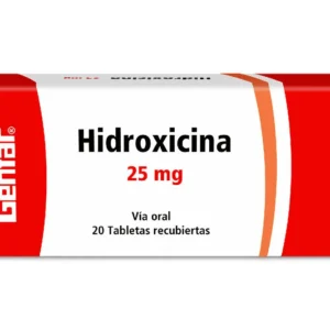 HIDROXICINA 25 MG 20 TABLETAS GF