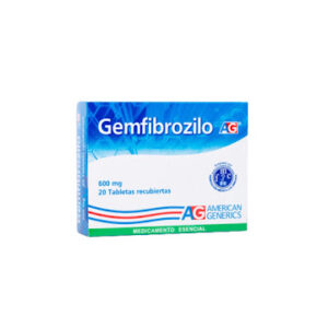 GEMFIBROZILO 600 MG 20 TABLETAS AG