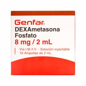 DEXAMETASONA 8 MG 2 ML 10 AMPOLLAS GF