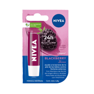 PROT.LABIAL NIVEA BLACKBERRY SHINE MORA