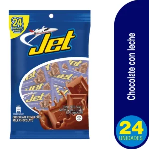 CHOCOLATINA JET LECHE 24 UNIDADES