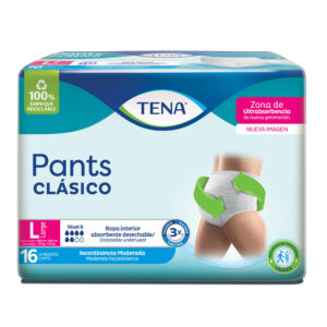 TENA PANTS CLASICO LARGE  16 UND