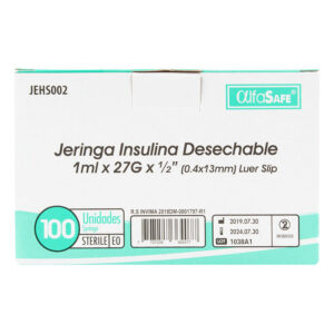 JERINGA ALFA INS.1 ML 27GX1/2(13MM)100UN