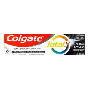 CRE.COLGATE TOTAL 12 CARB.ACTIVADO 75 ML