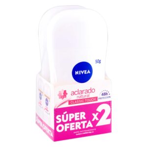 2 DTE.NIVEA BARRA TONO NATURAL 50 G