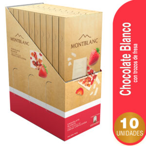 CHOC.BLA.MONTBLANC TRO.FRESA 80 GR 10UND
