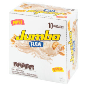CHOC.JUMBO FLOW BLANCA 18 GR 10 UNIDADES