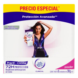 DTE.LADY S.S.CLIN.PR.CREMA 30GR 6UND P.E