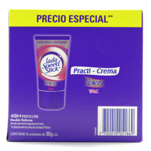 DTE.LADY S.S.TALC PR.CREMA 30GR 6UND P.E