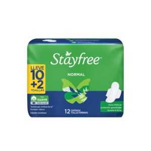 TOA.STAYFREE ESP.ALAS PACK 12 UND