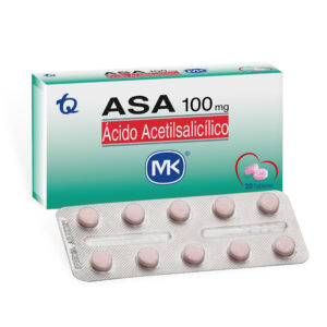 ASA 100 MG 20 TABS MK
