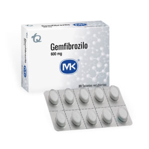 GEMFIBROZILO 600 MG 20 TABLETAS MK