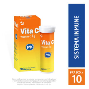 VITAMINA VITA C 1G. NARANJA EFE.10TBS MK
