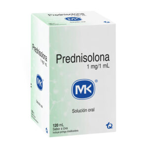PREDNISOLONA 1MG/ML JBE UVA+DOS 120ML MK
