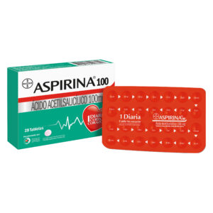 ASPIRINA 100 MG 28 TBS