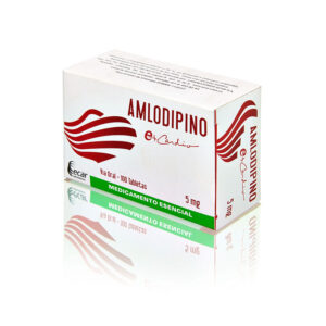 AMLODIPINO 5 MG 100 TABLETAS EC