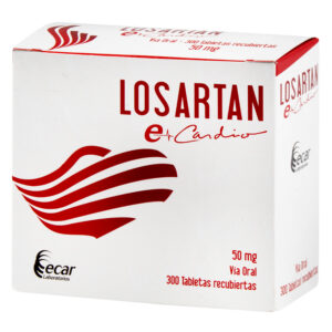 LOSARTAN 50 MG 300 TBS EC