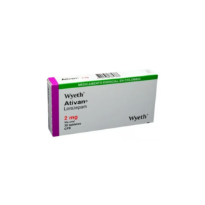 ATIVAN 2 MG 30 TABLETAS (C)