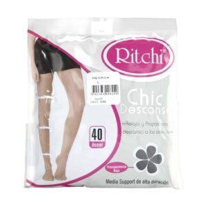 MEDIAS PANT.RITCHI CHIC DESCANSO NEGRO L