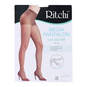 MEDIAS RITCHI CHIC SEDA XL NEGRO