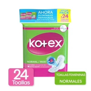 TOALLAS KOTEX NORMAL 24 UNIDADES