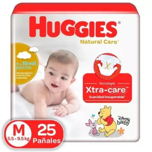 PAN.HUGGIES NAT.CARE ET.2 MED.25 UNDS