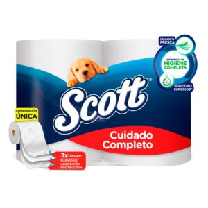 PAPEL HIG.SCOTT CUIDADO COMP 4 ROLLOS