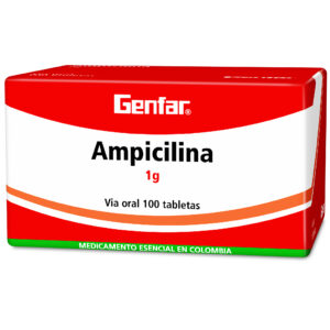AMPICILINA 1 GR 100 TABLETAS GF