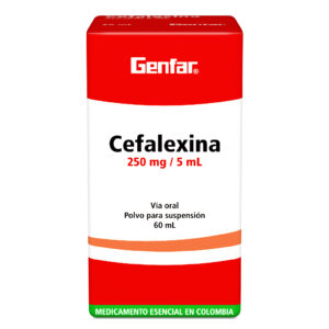 CEFALEXINA 250 MG SUSPENSION 60 ML GF