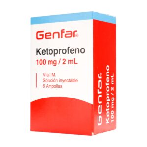 KETOPROFENO 100 MG 6 AMPOLLAS GF