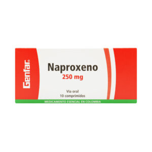 NAPROXENO 250 MG 10 CAPSULAS GF