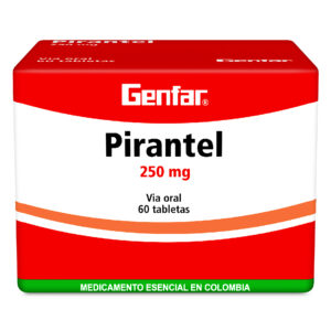 PAMOATO PIRANTEL 250 MG 60 TABLETAS GF