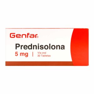 PREDNISOLONA 5 MG 30 TABLETAS GF