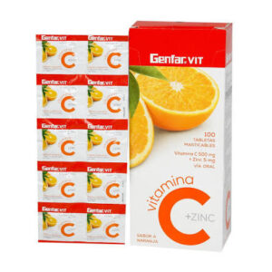 VITAMINA C 500+ZINC NARANJA 100TBS GF