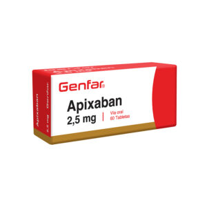 APIXABAN 2.5 MG 60 TBS REC