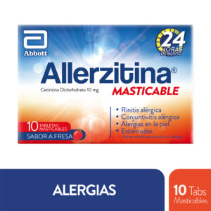 ALLERZITINA MASTICABLE FRESA 10MG 10TBS