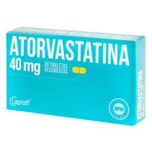 ATORVASTATINA 40 MG 30 TABLETAS LP