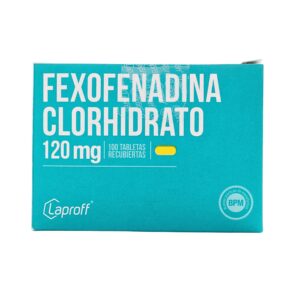 FEXOFENADINA CLORHI.120MG 100 TABS RECS