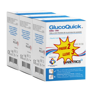 TIRAS REA.GLUCOQUICK 50 PG 2 LL3(A)(3%+)