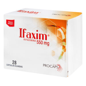 IFAXIM 550 MG 28 CAPSULAS (A)(3%+)(PAE)