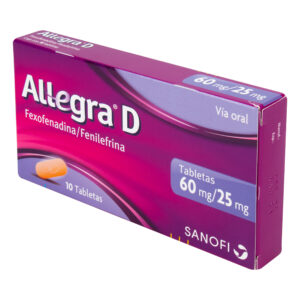 ALLEGRA D 60 MG/25 MG 10 TBS (3%+)(PAE)